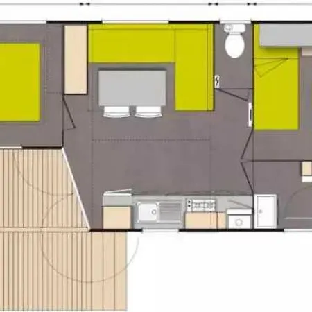 Mobilhome 3 Etoiles - Piscine - Eecbge Tatil Evi